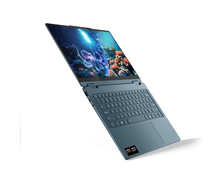 Lenovo Yoga 7 2 in 1 14AKP10, CPU: Ryzen AI 5 340, RAM: RAM 16 GB, Ổ cứng: SSD 512GB, Độ phân giải: Quad HD+, Card đồ họa: AMD Radeon Graphics, Kích thước màn hình: 14 inch, Loại màn hình: Laptop Touch, Hệ điều hành: Windows 11, Màu sắc: Tidal Teal - hình số , 8 image