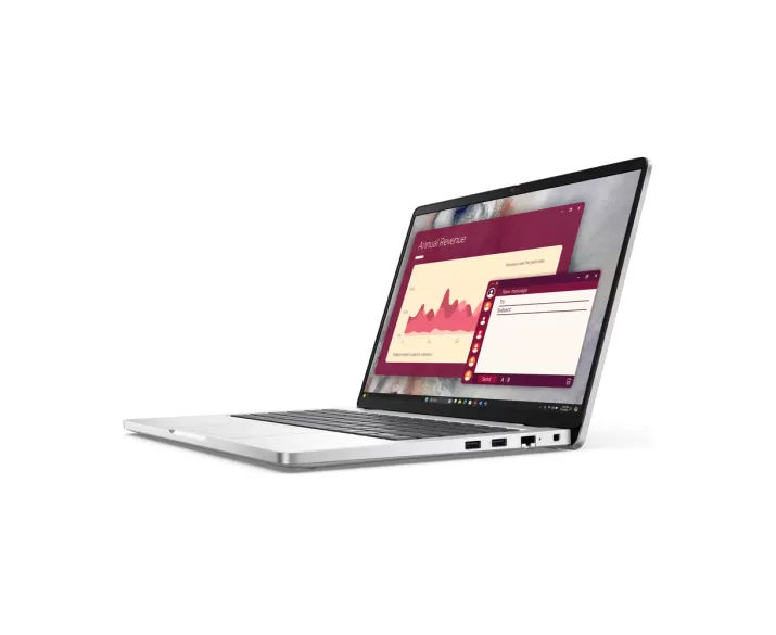 Dell Pro 14 PC14250, CPU: Core Ultra 7 255U, RAM: RAM 32 GB, Ổ cứng: SSD 512GB, Độ phân giải: Full HD+, Card đồ họa: Intel Graphic, Kích thước màn hình: 14 inch, Loại màn hình: Laptop Non-Touch, Hệ điều hành: Windows 11, Màu sắc: Platinum Silver - hình số , 3 image