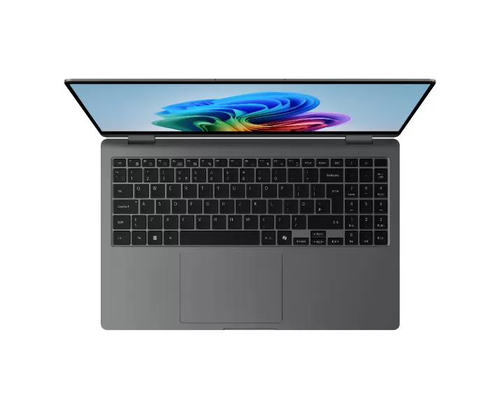 Samsung Galaxy Book 5 360, CPU: Core Ultra 7 256V, RAM: RAM 16 GB, Ổ cứng: SSD 1TB, Độ phân giải: Full HD, Card đồ họa: Intel Arc Graphics, Kích thước màn hình: 15.6 inch, Loại màn hình: Laptop Touch, Hệ điều hành: Windows 11 Home, Màu sắc: Dark Gray - hình số , 2 image
