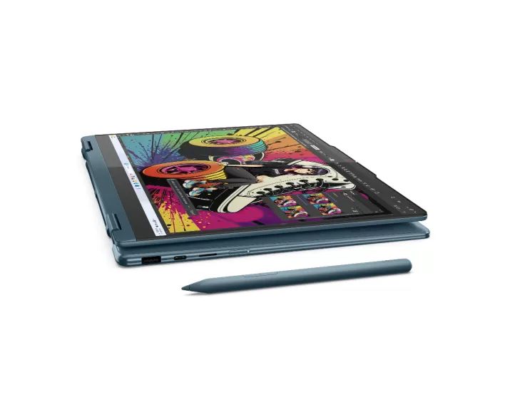 Lenovo Yoga 7 2 in 1 14AKP10, CPU: Ryzen AI 5 340, RAM: RAM 16 GB, Ổ cứng: SSD 512GB, Độ phân giải: Quad HD+, Card đồ họa: AMD Radeon Graphics, Kích thước màn hình: 14 inch, Loại màn hình: Laptop Touch, Hệ điều hành: Windows 11, Màu sắc: Tidal Teal - hình số , 3 image