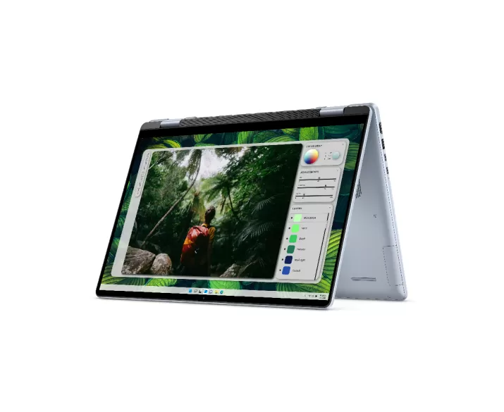 Dell Inspiron 16 7640 2 in 1, CPU: Core Ultra 7 155H, RAM: RAM 16 GB, Ổ cứng: SSD 1TB, Độ phân giải: Full HD+ Touch, Card đồ họa: Intel Arc Graphics, Màu sắc: Ice Blue - hình số 