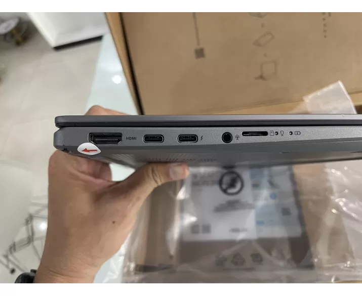 ASUS Vivobook 14 Flip TP3407SA, CPU: Core Ultra 7 256V, RAM: RAM 16 GB, Ổ cứng: SSD 1TB, Độ phân giải: Full HD+, Card đồ họa: Intel Arc Graphics, Kích thước màn hình: 14 inch, Loại màn hình: Laptop 2 in 1, Hệ điều hành: Windows 11, Màu sắc: Matte Gray, Tình trạng: Đẹp (97–98%) - hình số , 14 image