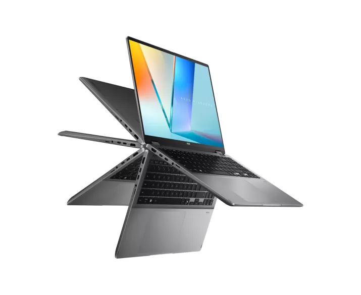 ASUS Vivobook 16 Flip TP3607SA, CPU: Core Ultra 7 258V, RAM: RAM 32 GB, Ổ cứng: SSD 1TB, Độ phân giải: Quad HD+, Card đồ họa: Intel Arc Graphics, Kích thước màn hình: 16 inch, Loại màn hình: Laptop 2 in 1, Hệ điều hành: Windows 11, Màu sắc: Matte Gray, Tình trạng: Openbox - hình số , 9 image
