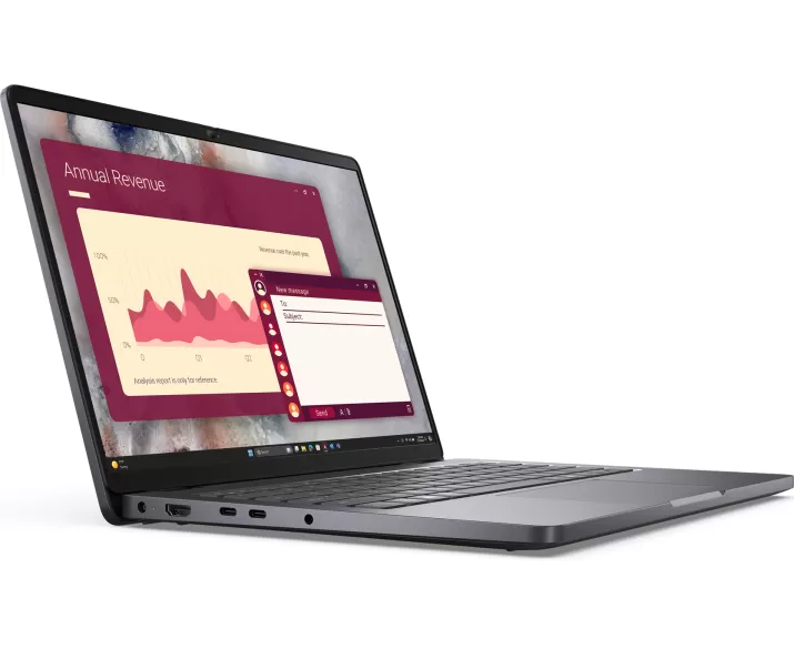 Dell Pro 14 PC14250, CPU: Core 3 100U, RAM: RAM 8 GB, Ổ cứng: SSD 256GB, Độ phân giải: Full HD+, Card đồ họa: Intel Graphic, Kích thước màn hình: 14 inch, Loại màn hình: Laptop Touch, Hệ điều hành: Windows 11, Màu sắc: Magnetite - hình số , 3 image