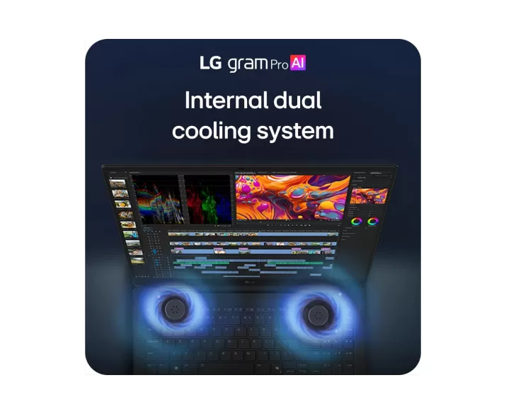 LG gram Pro 17 17Z90U, CPU: Core Ultra 7 355, RAM: RAM 32 GB, Ổ cứng: SSD 1TB, Độ phân giải: Quad HD+, Card đồ họa: Intel Graphic, Kích thước màn hình: 17 inch, Loại màn hình: Laptop Touch, Hệ điều hành: Windows 11, Màu sắc: Black, Tình trạng: Openbox - hình số , 8 image
