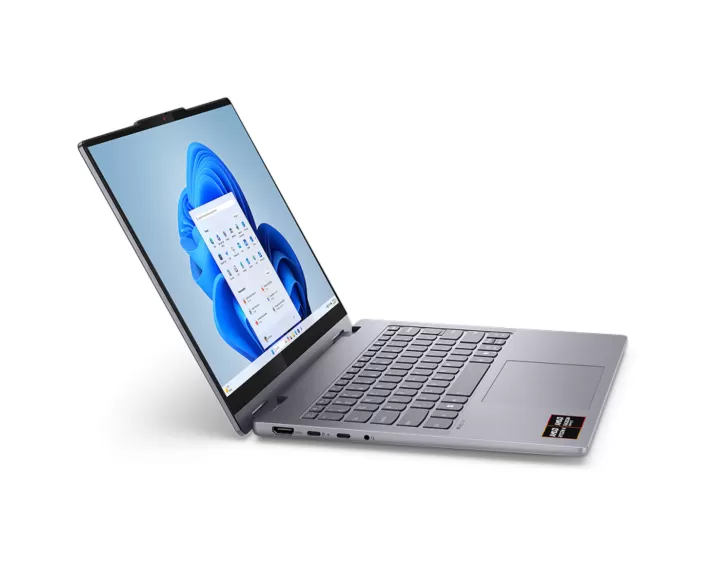  Lenovo IdeaPad 5 2 in 1 14AGP11, CPU: Ryzen AI 7 445, RAM: RAM 32 GB, Ổ cứng: SSD 1TB, Độ phân giải: Full HD+, Card đồ họa: AMD Radeon Graphics, Kích thước màn hình: 14 inch, Loại màn hình: Laptop 2 in 1, Hệ điều hành: Windows 11, Màu sắc: Cosmic Blue, Tình trạng: New 100% - hình số , 3 image