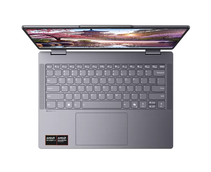  Lenovo IdeaPad 5 2 in 1 14AGP11, CPU: Ryzen AI 7 445, RAM: RAM 32 GB, Ổ cứng: SSD 1TB, Độ phân giải: Full HD+, Card đồ họa: AMD Radeon Graphics, Kích thước màn hình: 14 inch, Loại màn hình: Laptop 2 in 1, Hệ điều hành: Windows 11, Màu sắc: Cosmic Blue, Tình trạng: New 100% - hình số , 10 image