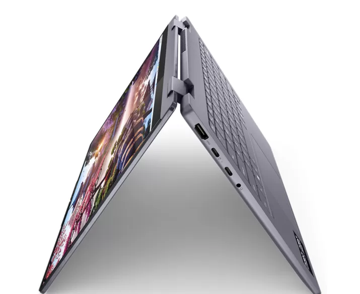  Lenovo IdeaPad 5 2 in 1 14AGP11, CPU: Ryzen AI 7 445, RAM: RAM 32 GB, Ổ cứng: SSD 1TB, Độ phân giải: Full HD+, Card đồ họa: AMD Radeon Graphics, Kích thước màn hình: 14 inch, Loại màn hình: Laptop 2 in 1, Hệ điều hành: Windows 11, Màu sắc: Cosmic Blue, Tình trạng: New 100% - hình số , 4 image