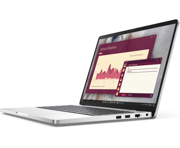 Dell Pro 14 PC14250, CPU: Core Ultra 7 255U, RAM: RAM 16 GB, Ổ cứng: SSD 512GB, Độ phân giải: Full HD+, Card đồ họa: Intel Graphic, Kích thước màn hình: 14 inch, Loại màn hình: Laptop Non-Touch, Hệ điều hành: Windows 11, Màu sắc: Platinum Silver - hình số , 3 image