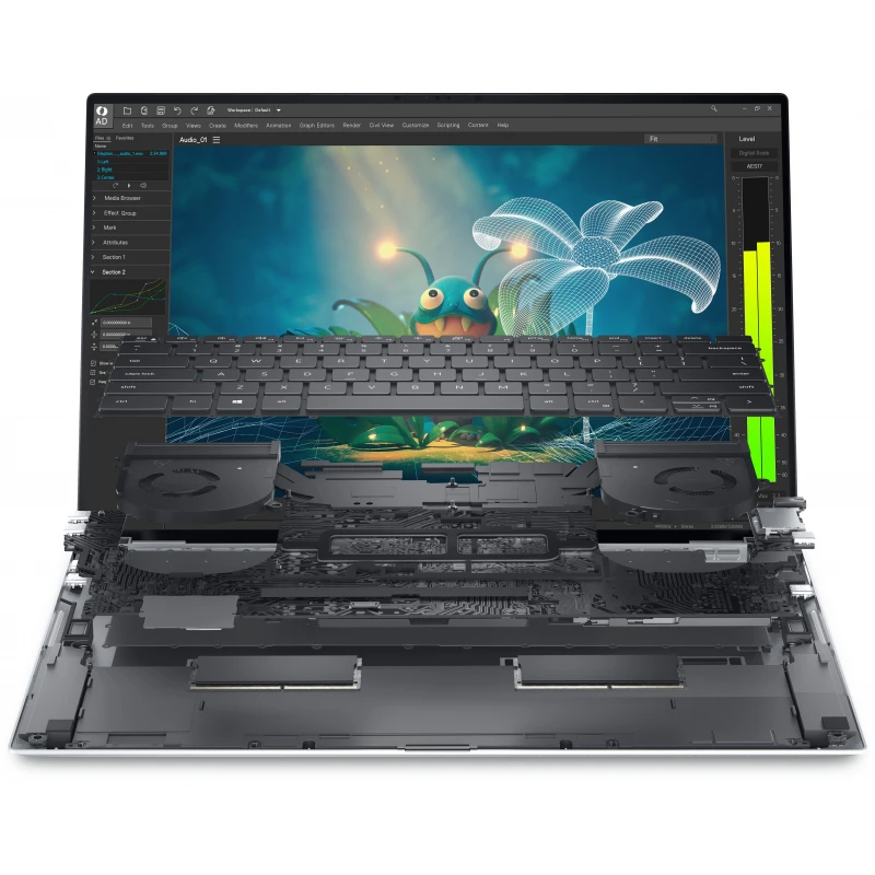 Dell Precision 5570, CPU: Core i7 - 12700H, RAM: 16GB, Ổ cứng: SSD M.2 512GB, Độ phân giải: FHD+, Card đồ họa: NVIDIA RTX A1000, Màu sắc: Dark Gray - hình số , 8 image