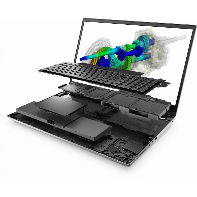 Dell Precision 7770, CPU: Core i7 - 12850HX, RAM: 64GB, Ổ cứng: SSD M.2 1TB, Độ phân giải: FHD, Card đồ họa: NVIDIA RTX A3000, Màu sắc: Grey - hình số , 8 image