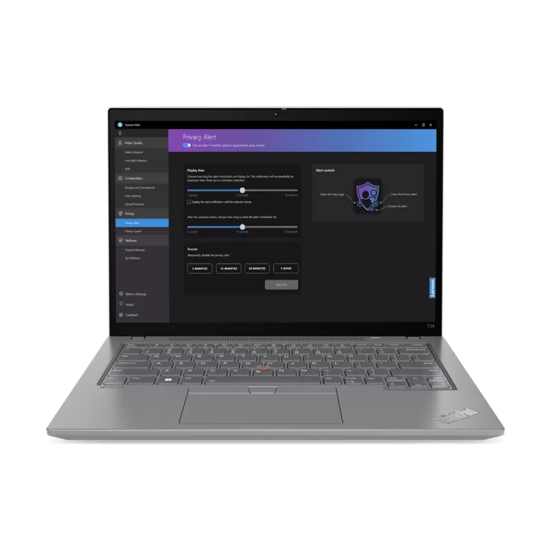 Lenovo Thinkpad T14 Gen 4, CPU: Core i7 - 1355U, RAM: RAM 8 GB, Ổ cứng: SSD M.2 512GB, Độ phân giải: FHD+ Touch, Card đồ họa: Intel Iris Xe Graphics, Màu sắc: Storm Grey - hình số , 10 image