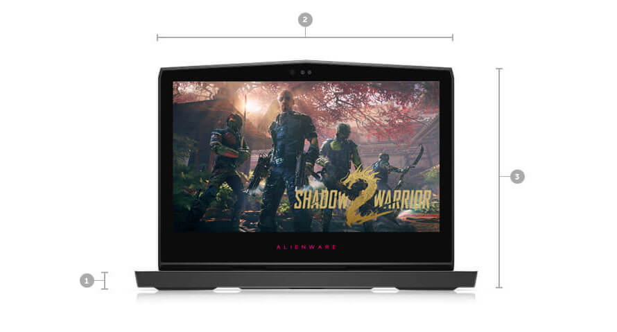Alienware 13 dimensions and weight
