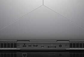 Alienware 15 R3 2017 gaming laptop rear