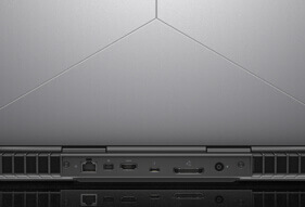 Alienware 15 R3 2017 gaming laptop rear