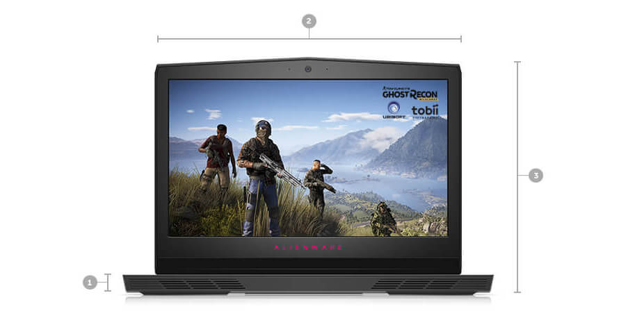 Alienware 17 R3 2017 demintions