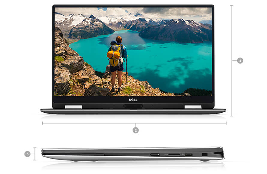 Kích thước Dell XPS 13 9365 