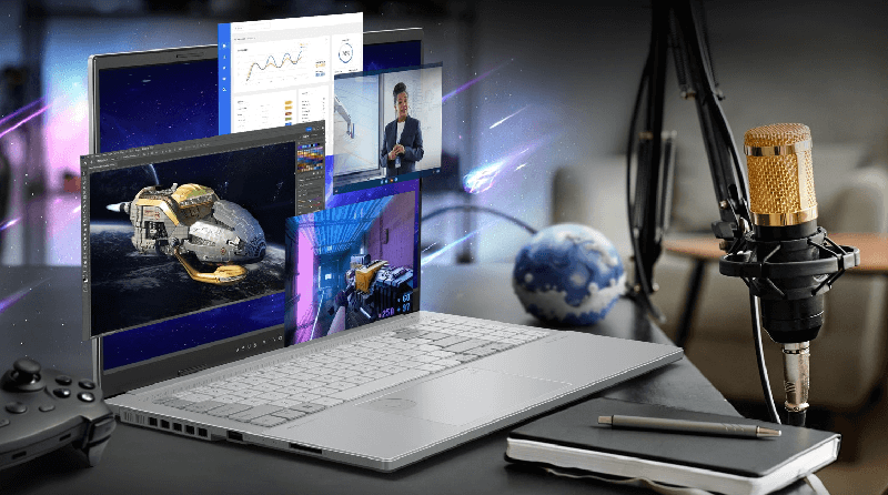 Laptop ASUS Vivobook Pro 15 N6506 Core Ultra 7 - 155H RAM 16GB SSD 1TB RTX 4050 6GB 15.6-inch 3K OLED Windows 11 - Cool Silver