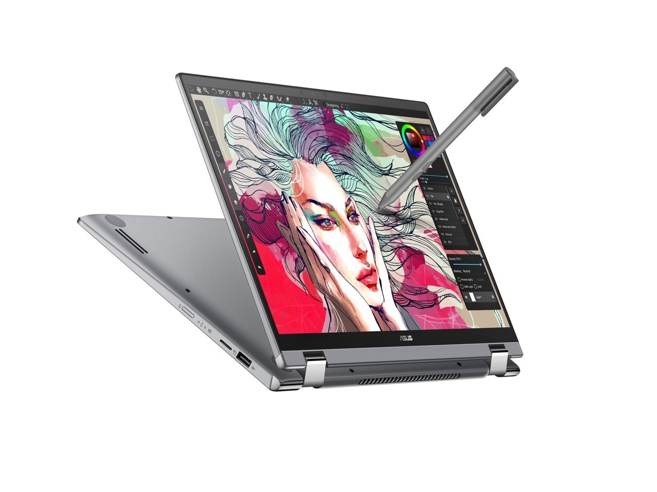Laptop Asus ZenBook Flip 15 Q508UG Ryzen 7 5700U RAM 8GB SSD 256GB NVIDIA MX450 14-inch FHD Touch Windows 11