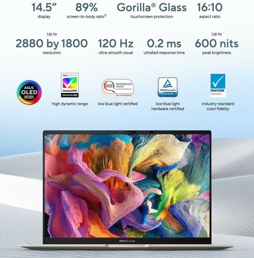 Laptop ASUS Zenbook 14X - UX3404 Core i5-13500H RAM 16GB SSD 512GB 14.5-inch 2.8K OLED Windows 11