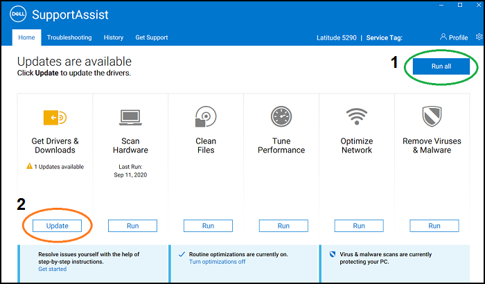 Hướng dẫn cập nhật Driver bằng ứng dụng Dell Support Assistant