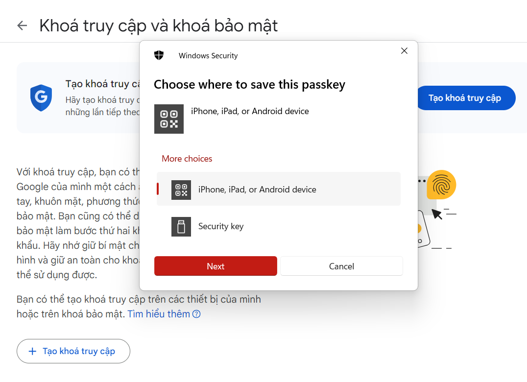 Hướng Dẫn Dùng iPhone Làm Khóa Bảo Mật Cho Tài Khoản Google và Facebook