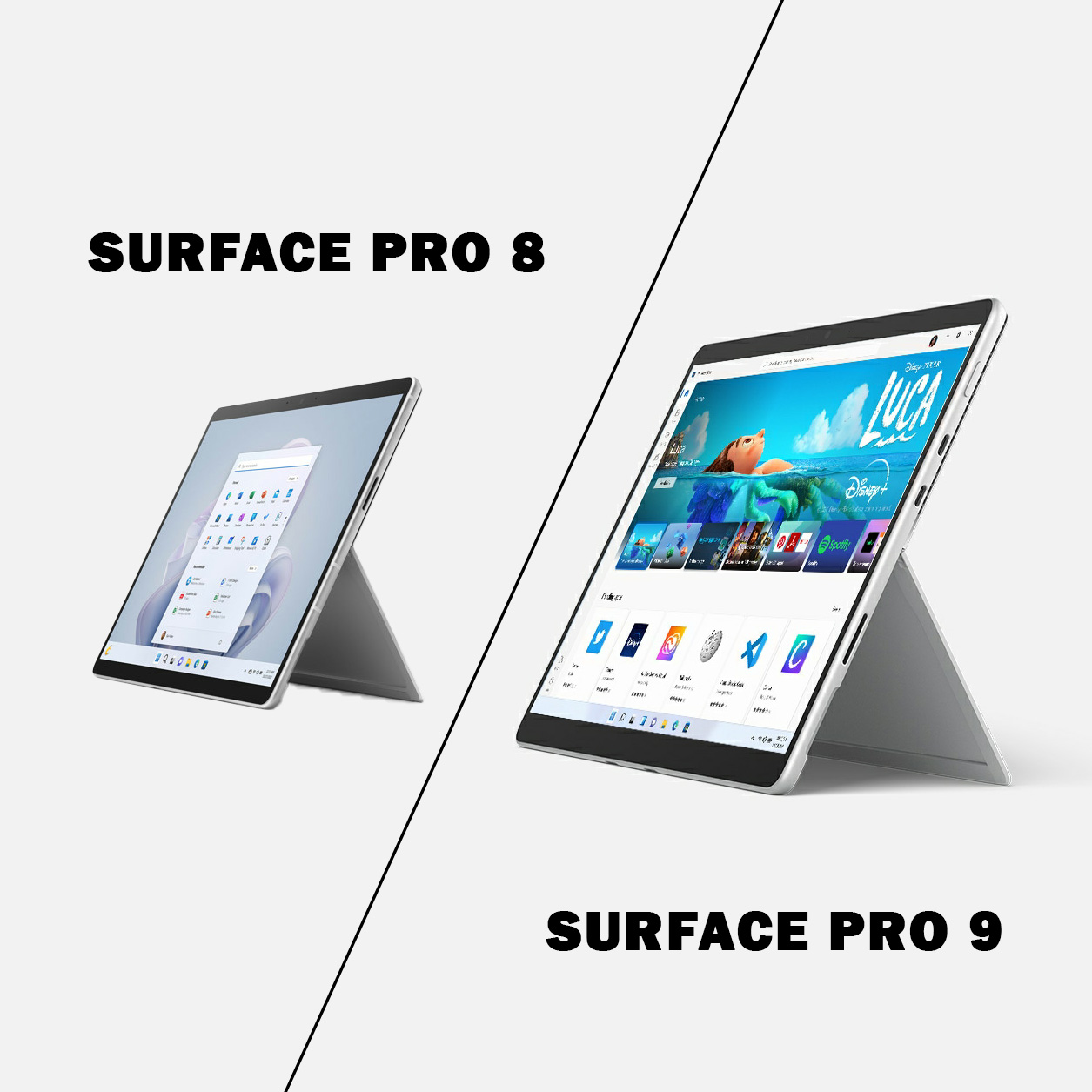 So sánh Surface Pro 8 và Surface Pro 9