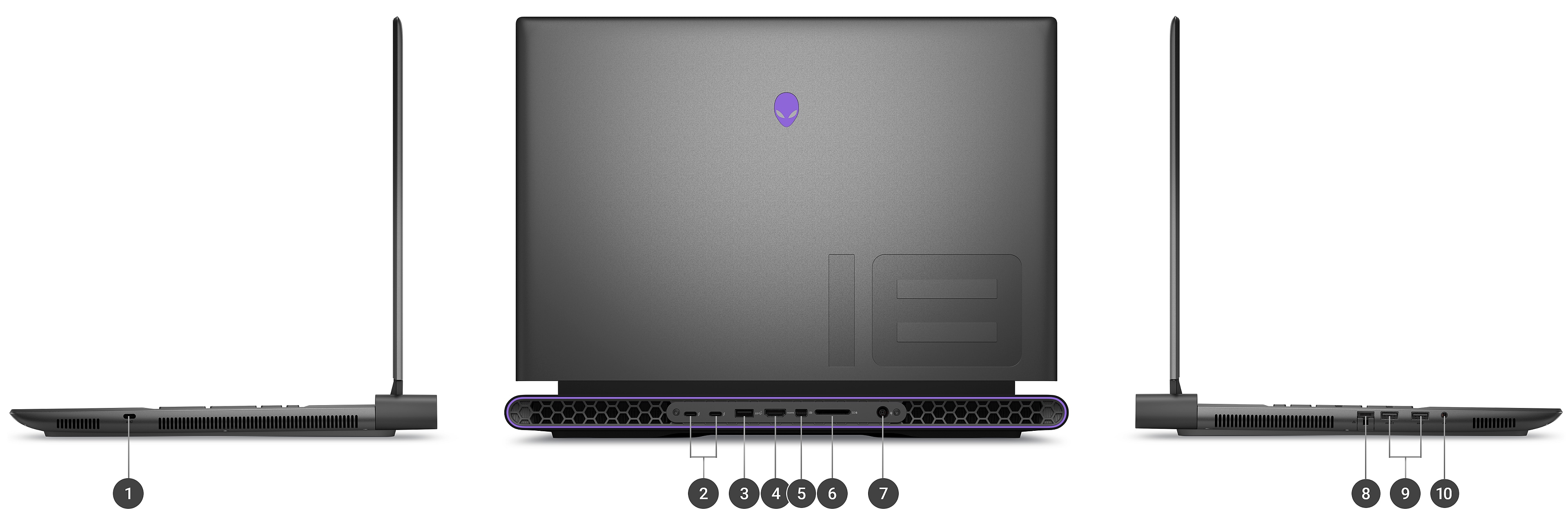 Laptop Gaming Dell Alienware M18 R1 Core i9-13900HX 32GB SSD 1TB RTX 4080 16-inch QHD+ Windows 11