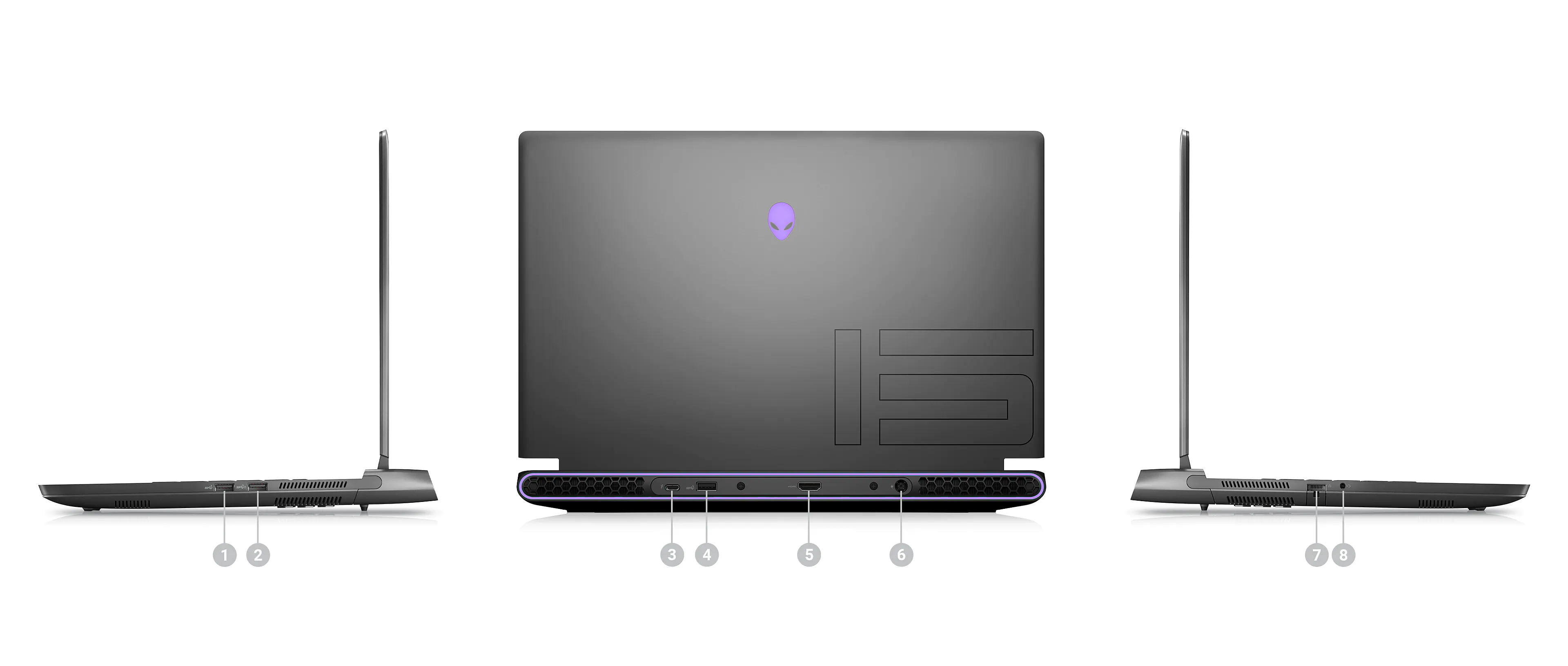 Laptop Alienware M15 R7 Gaming Core i7-12700H 16GB SSD 512GB RTX 3050Ti 15.6 inch FHD Windows 11