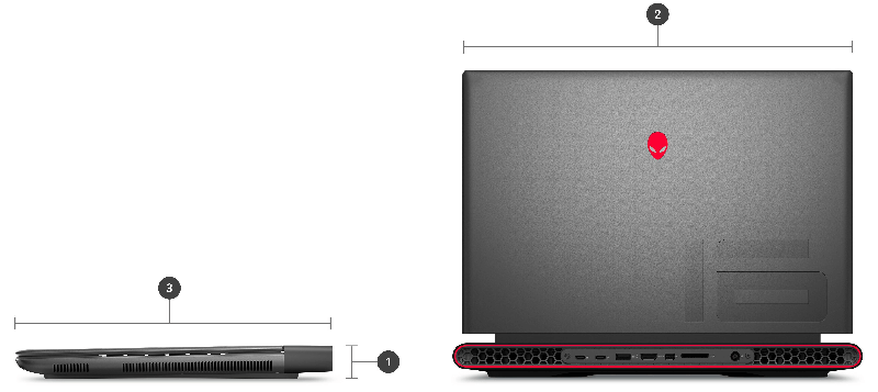 Laptop Gaming Alienware M16 R1 AMD Ryzen 7 - 7745HX RAM 16GB SSD 512GB RTX 4060 8G 16-inch QHD+ Windows 11