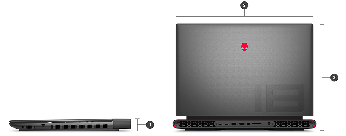 Laptop Gaming Dell Alienware M18 R1 AMD Ryzen 7-7745HX RAM 16GB SSD 512GB RTX 4060 8GB 18-inch FHD+ Windows 11