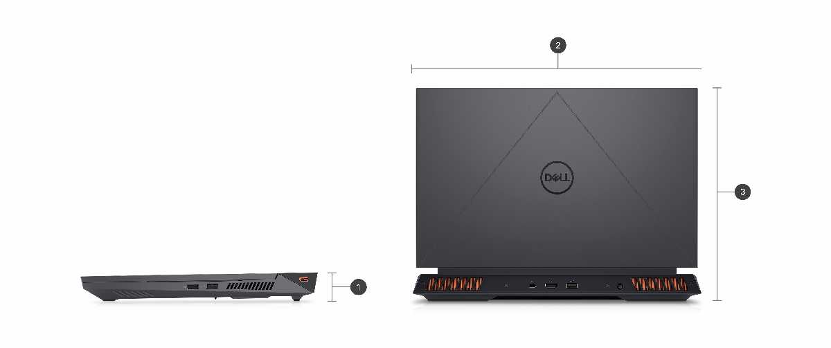 Laptop Dell Gaming G15 5530 Core i5-13450HX RAM 8GB SSD 256GB RTX 3050 15 inch FHD Windows 11