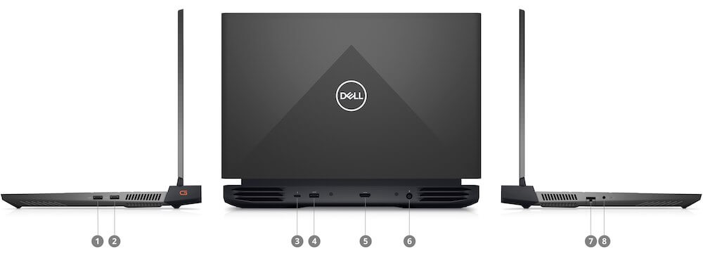 Laptop Gaming Dell G15 5520 Core i7 12700H RAM 16GB SSD 512GB 15.6 inch FHD RTX 3050Ti Windows 11 Home