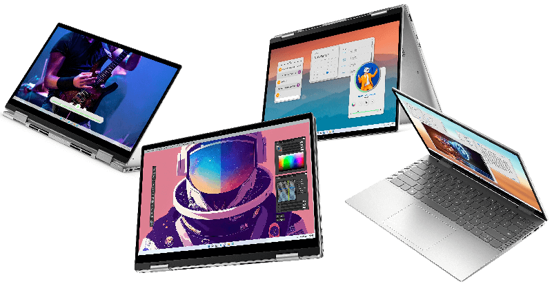 Laptop Dell Inspiron 7435 2 in 1 Ryzen 5 7530U RAM 8GB SSD 512GB 14 inch FHD+ Touch Windows 11 - Lavender Blue