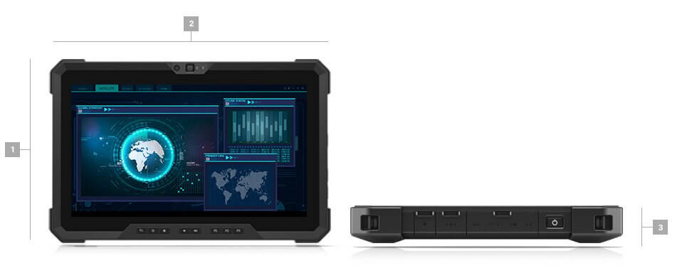 Dell Latitude 7220 Rugged Extreme Tablet Core i5-8365U RAM 8GB SSD 256GB 11.6-inch FHD Windows 11 Pro