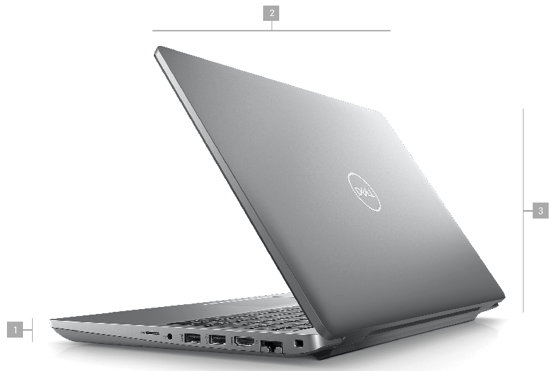 Laptop Dell Precision 3571 Workstation Core i7-12700H RAM 16GB SSD 512GB RTX T600 15.6-inch FHD Windows 11