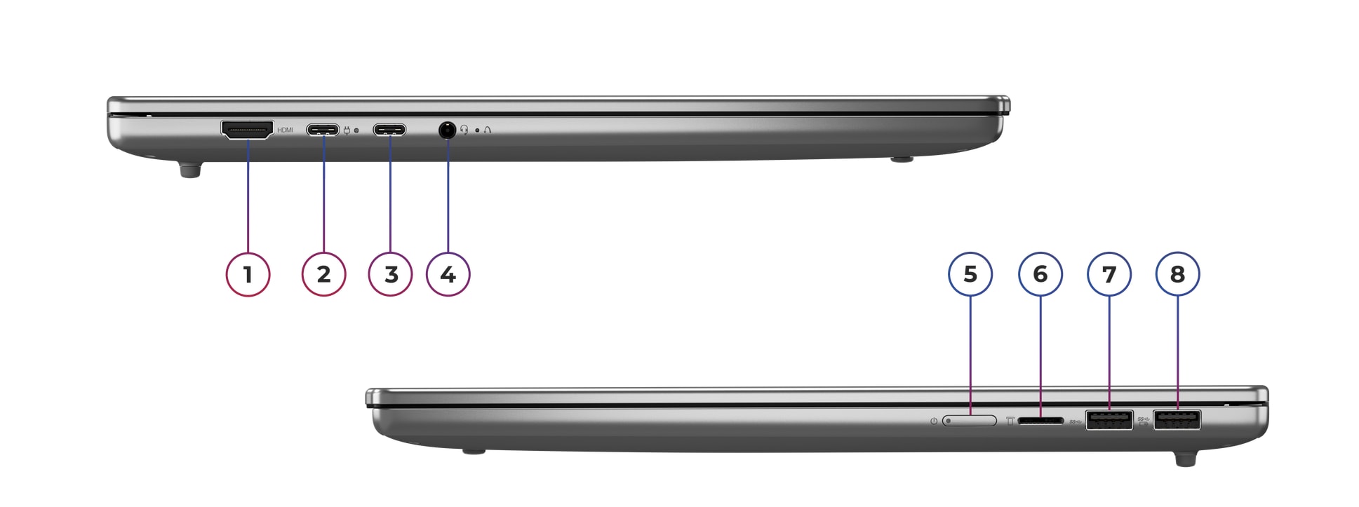Lenovo IdeaPad Slim 5 16ARP10 Ryzen 5 - 7533HS RAM 16GB SSD 512GB 16 inch FHD+ Windows 11 - Luna Grey