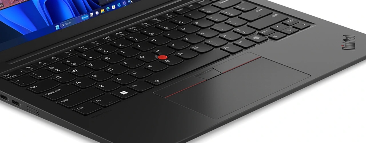 Chi tiết bàn phím với TrackPad & TrackPoint trên laptop Lenovo ThinkPad X1 Carbon Gen 12.