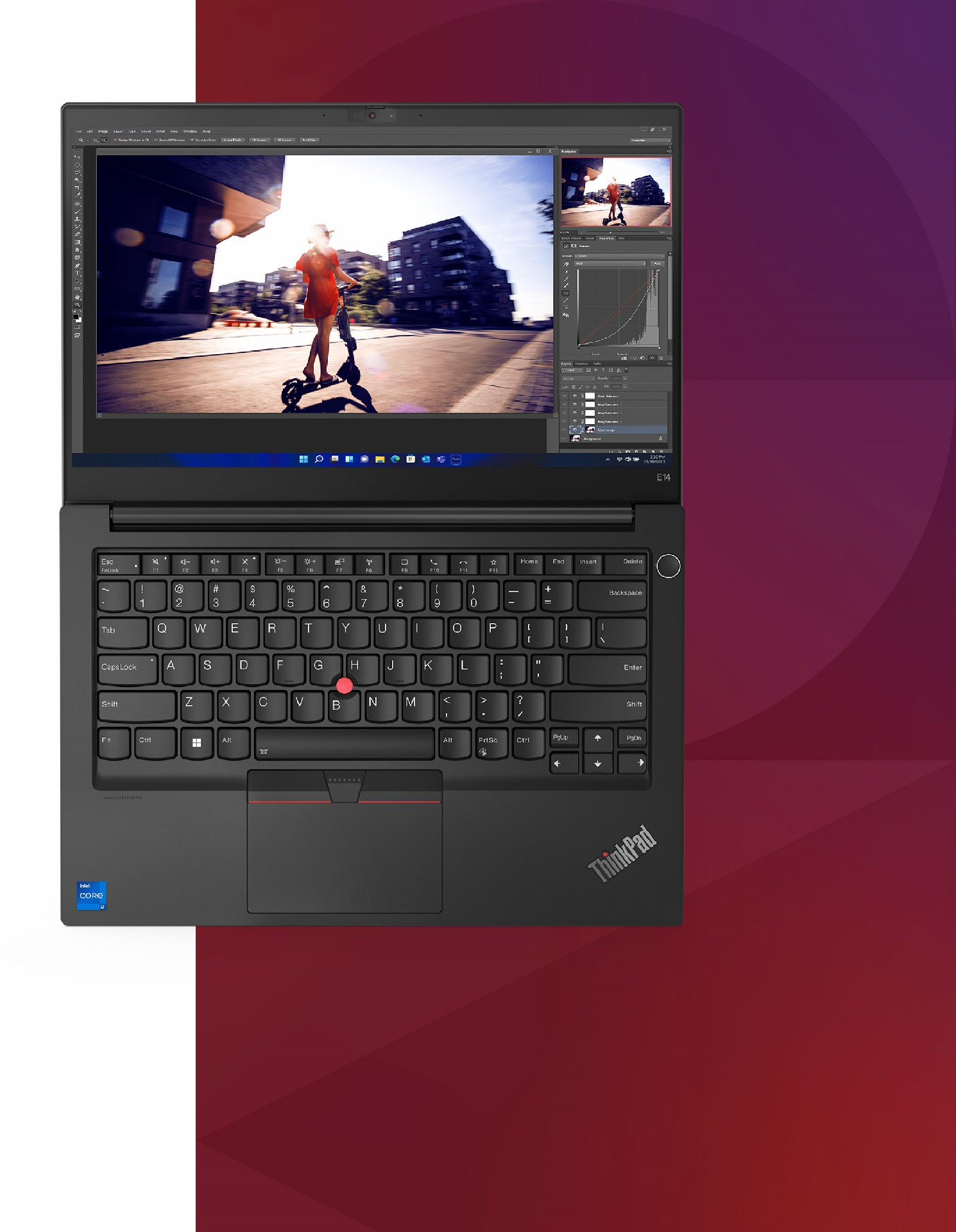 Laptop Lenovo ThinkPad E14 Gen 5 Core i7-1355U RAM 8GB SSD 512GB 14-inch FHD+ Windows 11 Pro