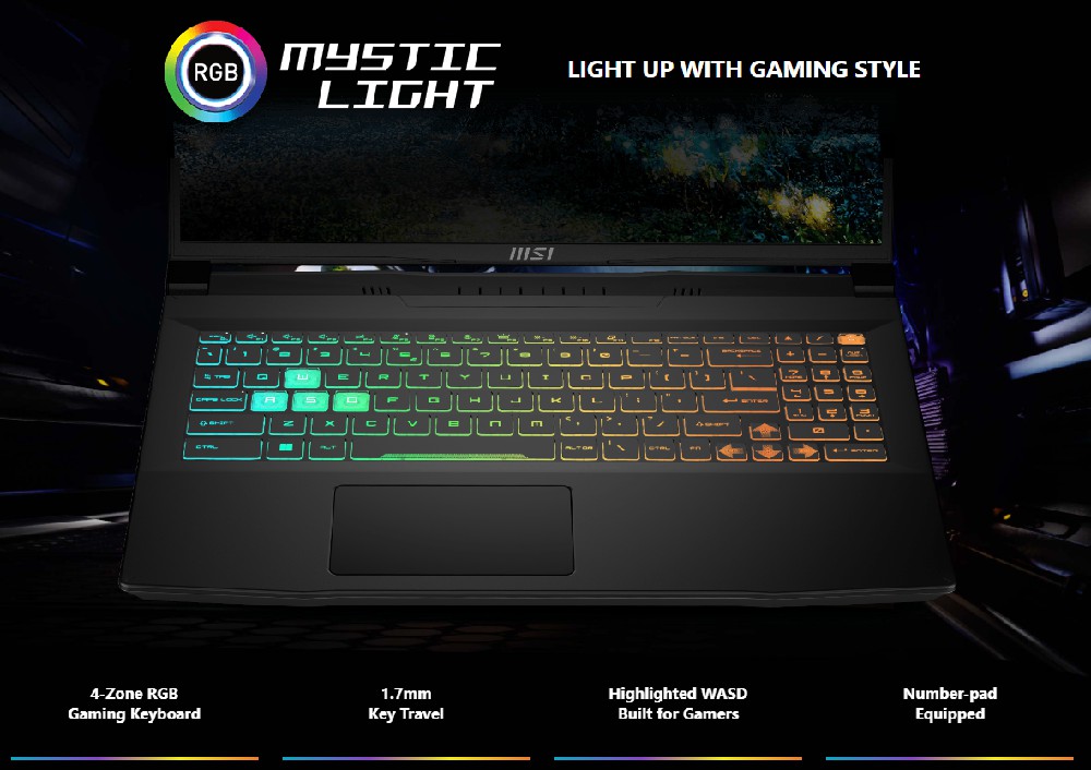Laptop MSI Crosshair 16 A13VGK-815US Core i7-13620H RAM 16GB SSD 1TB RTX 4070 8G GDDR6 16-inch FHD+ 144Hz Windows 11