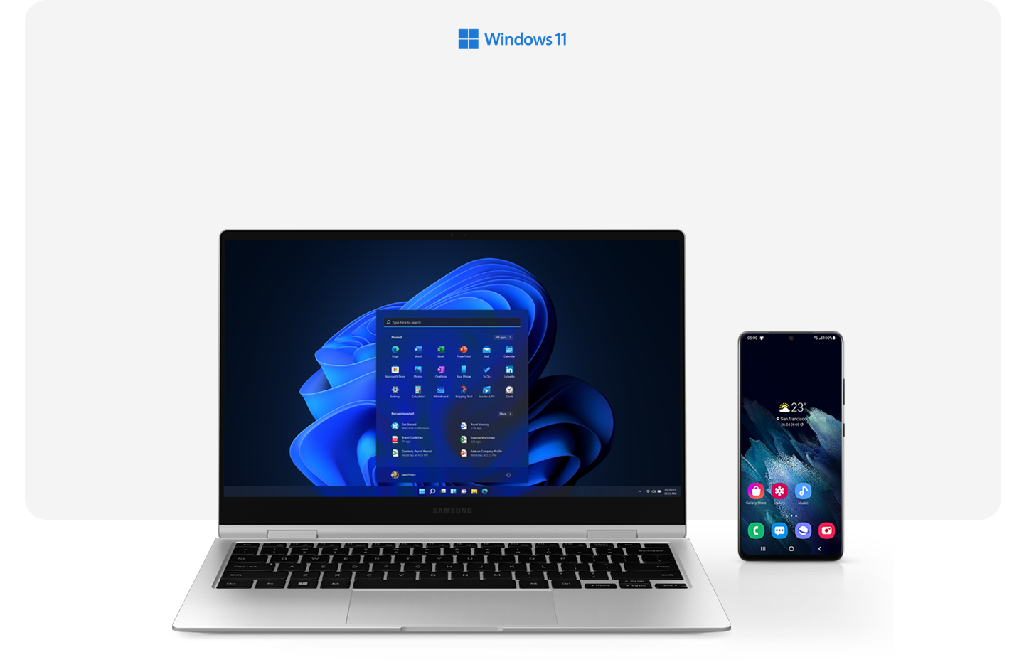 Laptop Samsung Galaxy Book Go Snapdragon 7c Gen 2 RAM 4GB SSD 128GB 14-inch FHD LED Windows 11