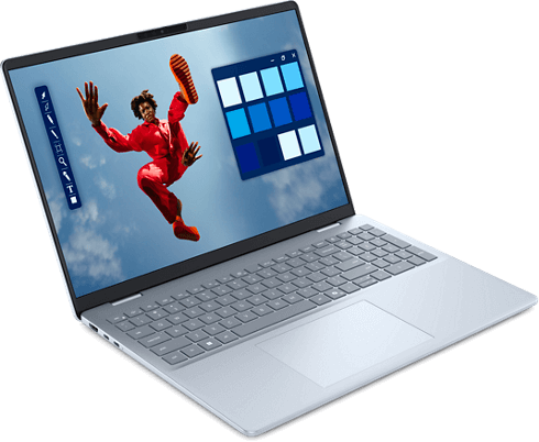 Màu sắc sinh động và công nghệ màn hình hiện đại trong Laptop Dell 16 Plus DB16250