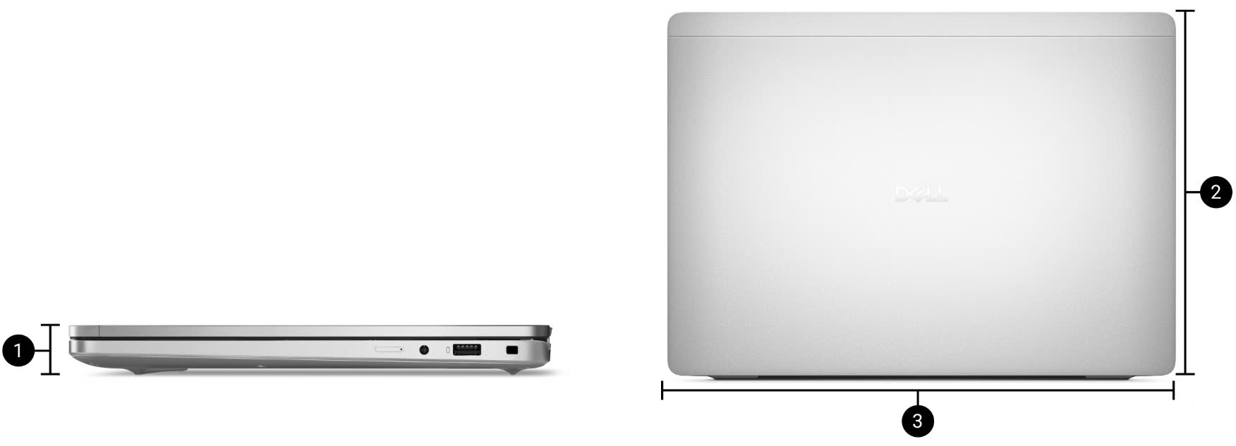 Dell Pro 14 Plus PB14250 kích thước gọn nhẹ, dễ mang theo