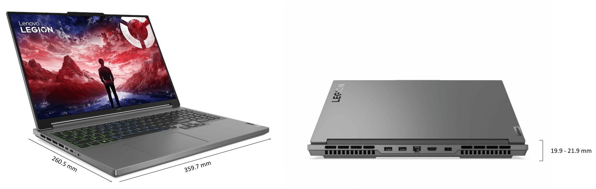 Lenovo Legion Slim 5 16AHP9 R7000P kích thước