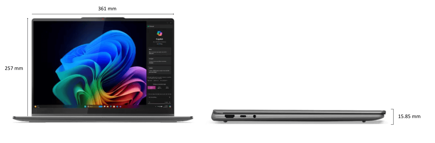 Kích thước của Lenovo Yoga 7 2 in 1 16ILL10