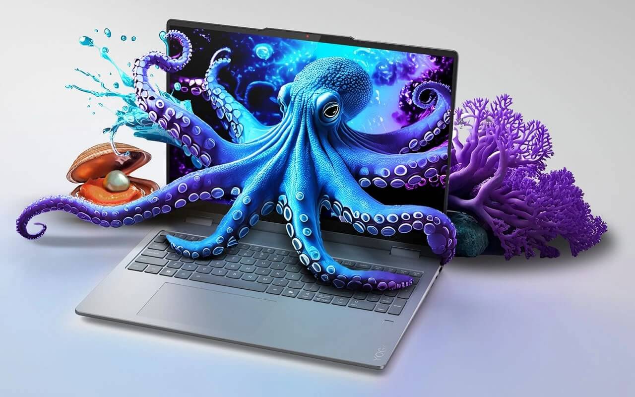 Lenovo Yoga 7 2 in 1 16ILL10 hiển thị sống động