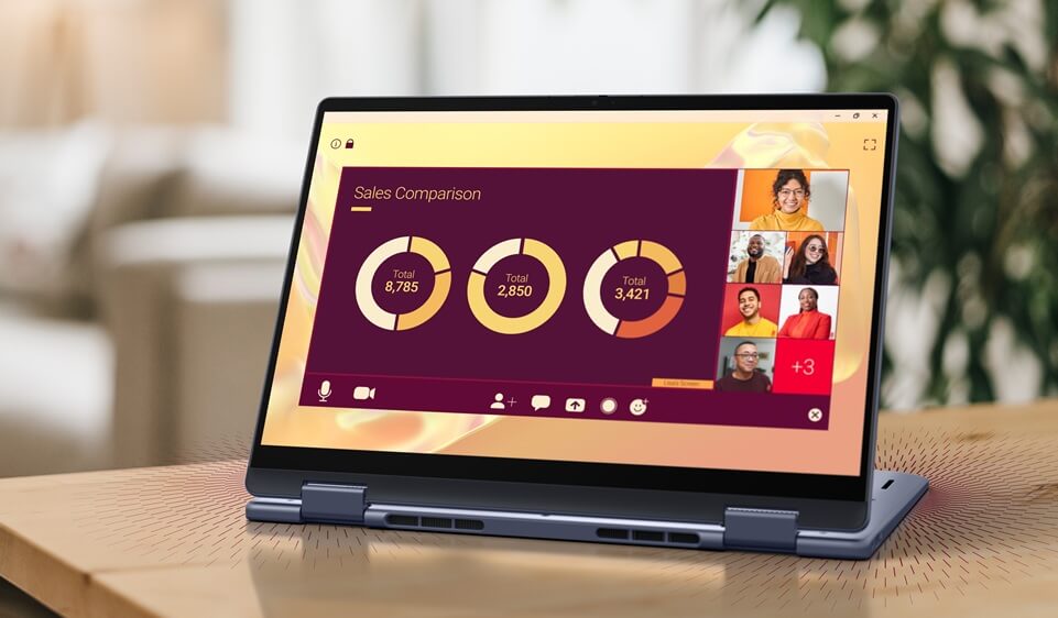 Dell 14 Plus 2 in 1 DB04255: công nghệ âm thanh và microphone hiện đại