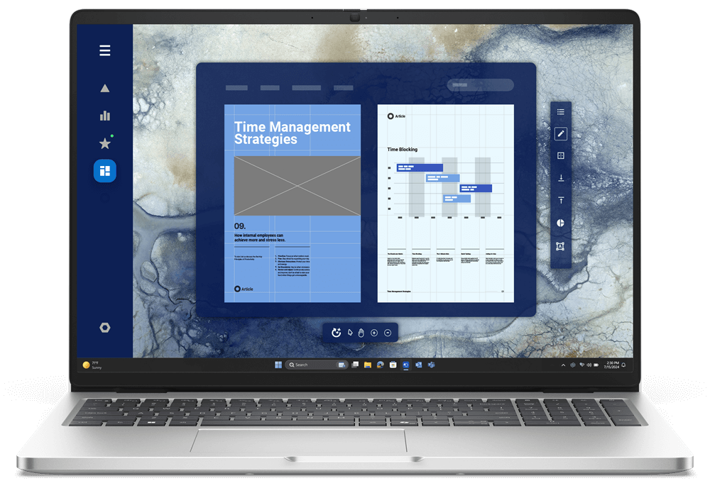 Dell Pro 16 PC16250 hiển thị rõ nét