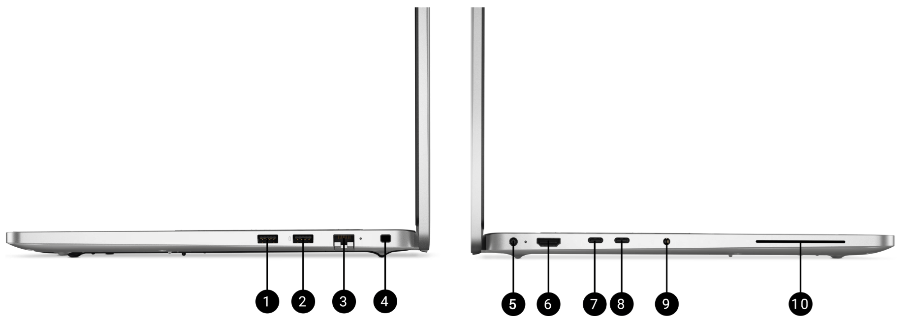 Cổng kết nối của Dell Pro 16 PC16250