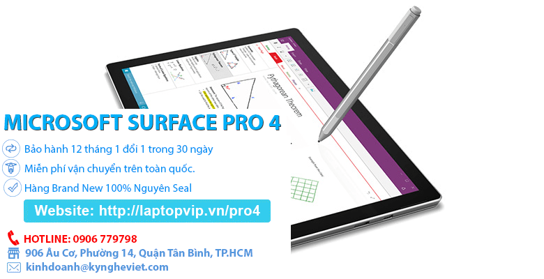 Microsoft Surface Pro 4 nhập Mỹ Bảo hành 12T, Giá tốt - 2